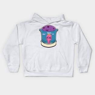 gum man at space Kids Hoodie